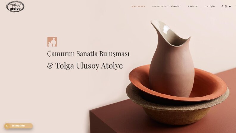 Seramik Atolyesi Web Sitesi