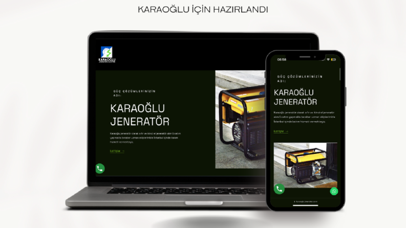 Karaoğlu Jeneratör/İnternet Sitesi