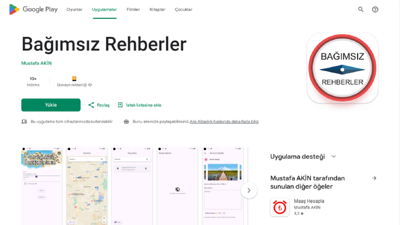 Mobil Uygulama - Bağımsız Rehberler