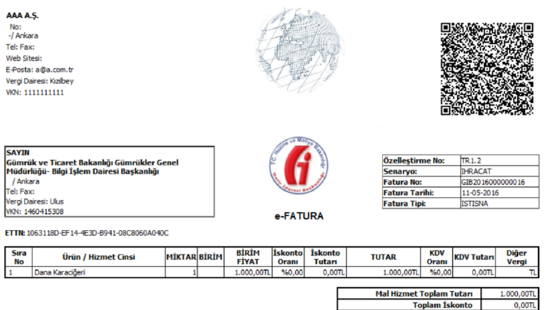 E-Fatura Dizaynı
