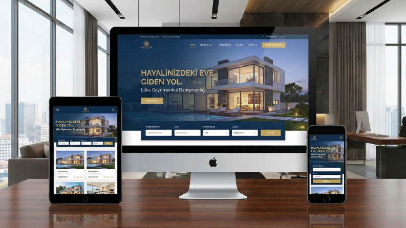 Prestijli ve Satış Odaklı Emlak Sitesi Tasarımı