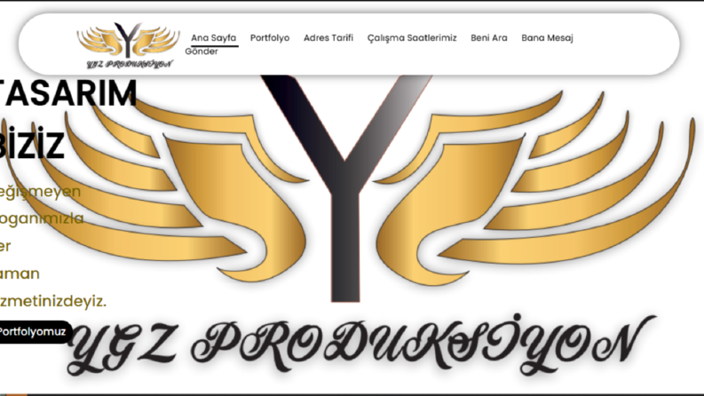 Ygz Produksiyon Web Sitesi Tasarımı