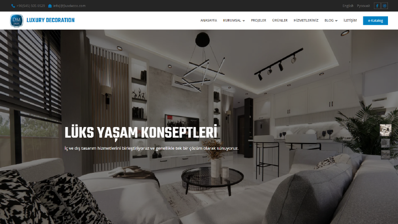 Luxury Decoration Web Sitesi