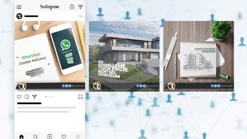 Rexo Mimarlık Sosyal Medya Tasarımları