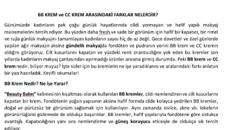Kozmetik Üzerine Yazılar