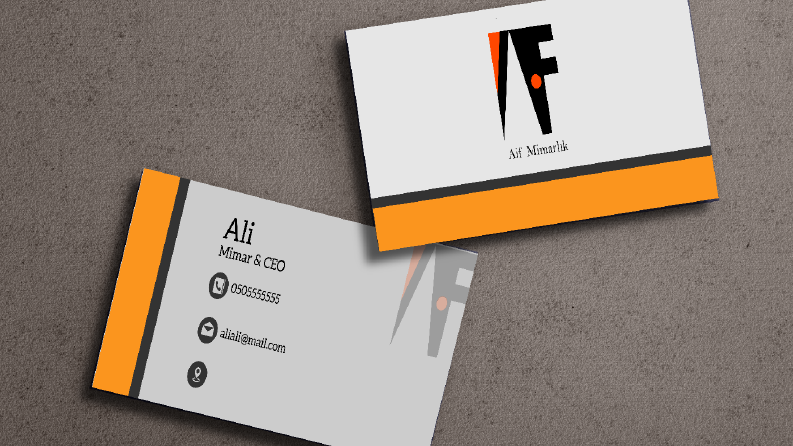Aif Mimarlık Konsept Logo ve Mockup