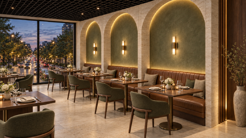 Restoran 3D Modelleme-Render