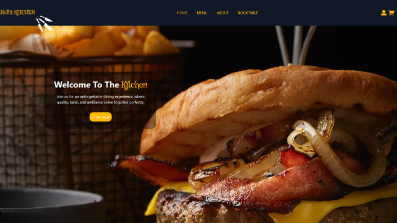 Restoran Web sitesi 