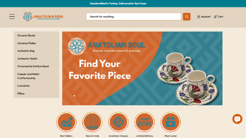 anatoliansoul.com web sitesine ait ana sayfa alıntısı