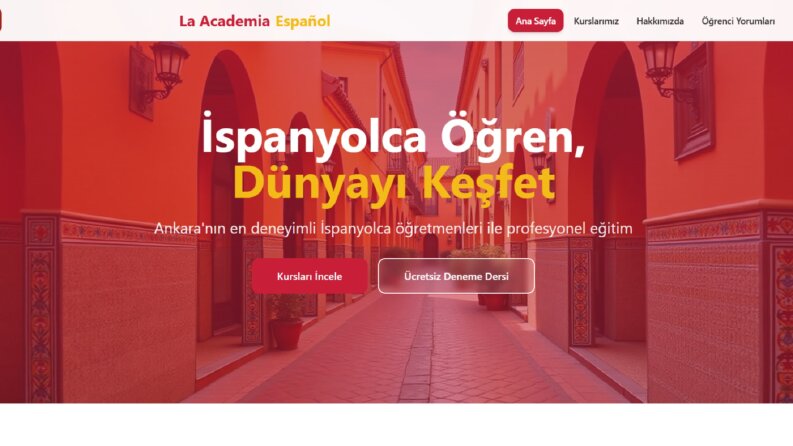 Özel Ders Websitesi İspanyolca