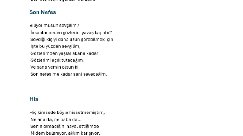 Romantik ve Anlamlı Şiirler – Sevdiğinize En Güzel Hediye