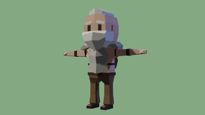 Low Poly Viking Warrior