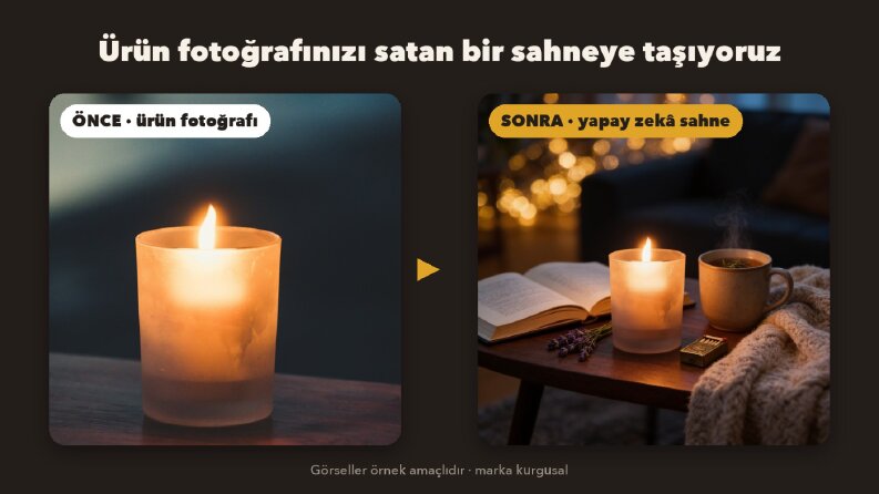 Mum Markası İçin Yapay Zekâ Ürün Görseli Seti