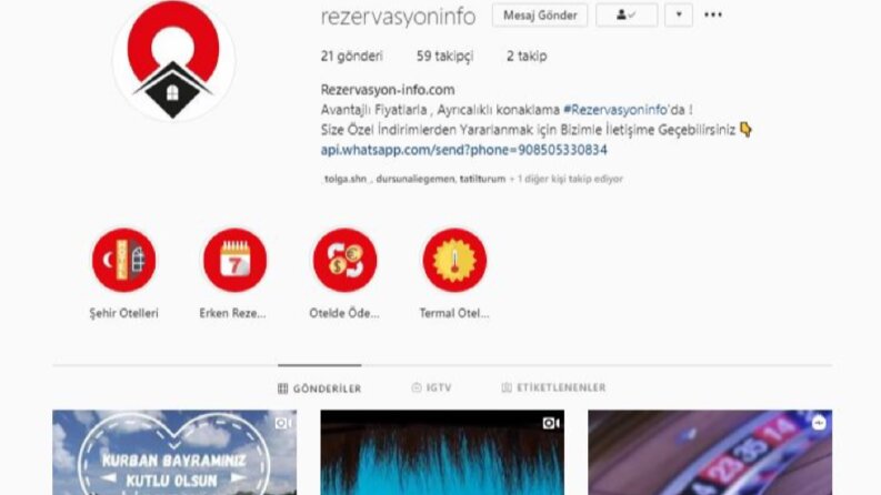 İnstagram sayfası