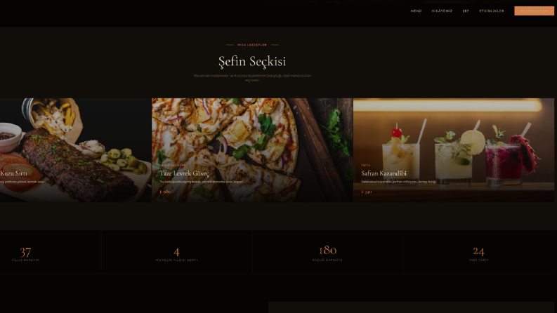EMBER – Premium Restoran Web Sitesi