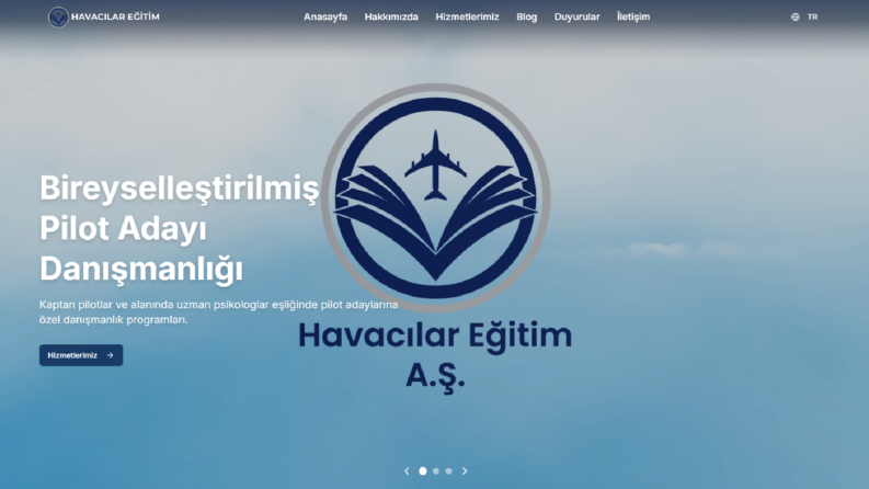 Havacılar Eğitim A.Ş. - Kurumsal + Eğitim Satışı Web Sitesi