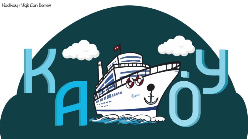 Kadıköy Tipografi Çalışması İllustrasyon