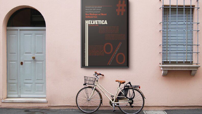 Helvetica yazıyüzü afişleri