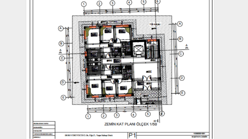 AutoCad proje çizimi , düzenleme ve extra render