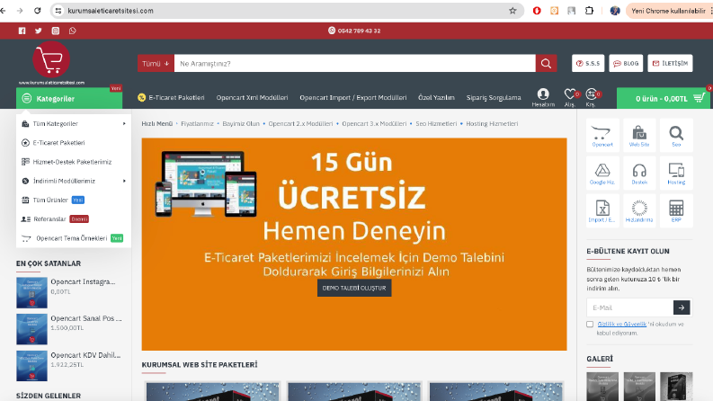 E-ticaret Sitesi