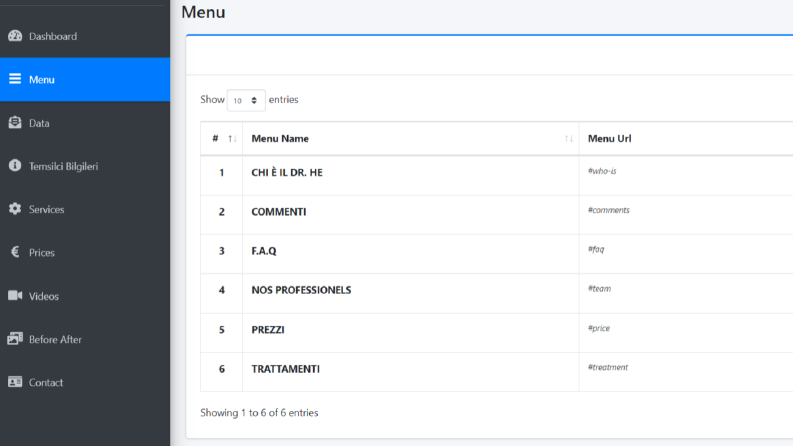 Php admin panel