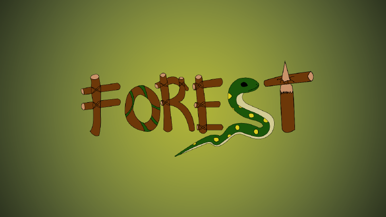 FOREST karikatüristik yazı tasarımı