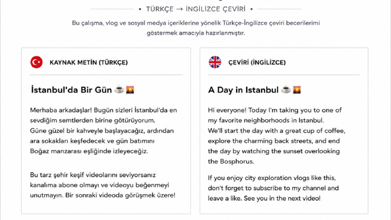 Vlog Çevirisi