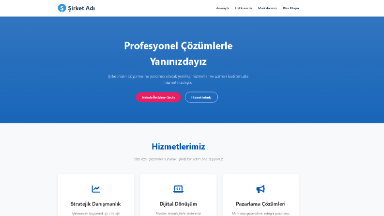 Kişisel ve Kurumsal Web Sitesi Yapabilirim