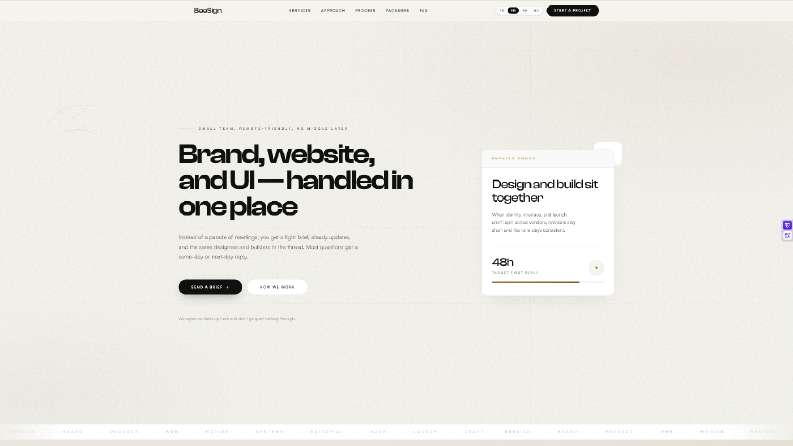 Beesign - Dijital Ajans Web Sitesi