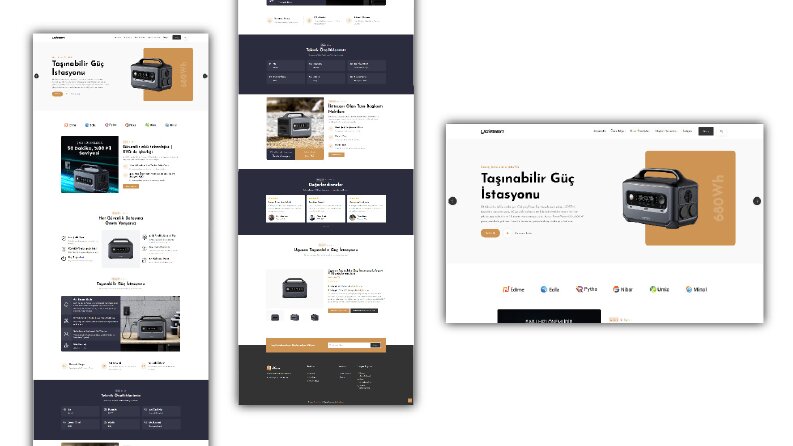 Ürün Tanıtım Web Sitesi Tamamen Dinamik Admin Panelli