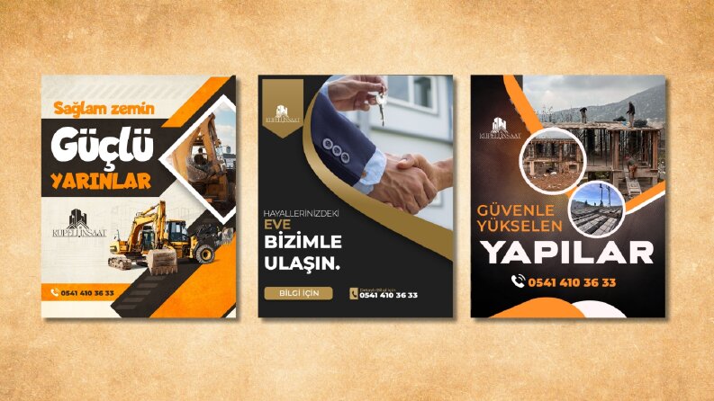 Küpeli İnşaat Sosyal Medya Tasarımları