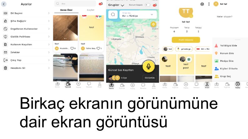 Yolda, mobil uygulama
