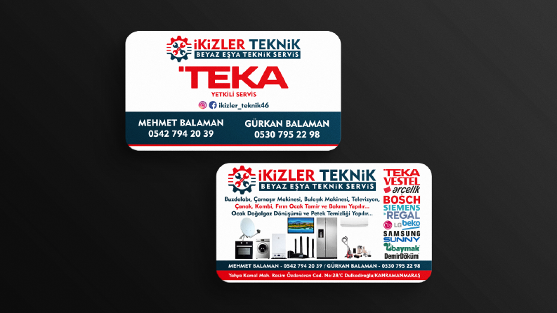 İkizler Teknik Kartvizit Tasarımı