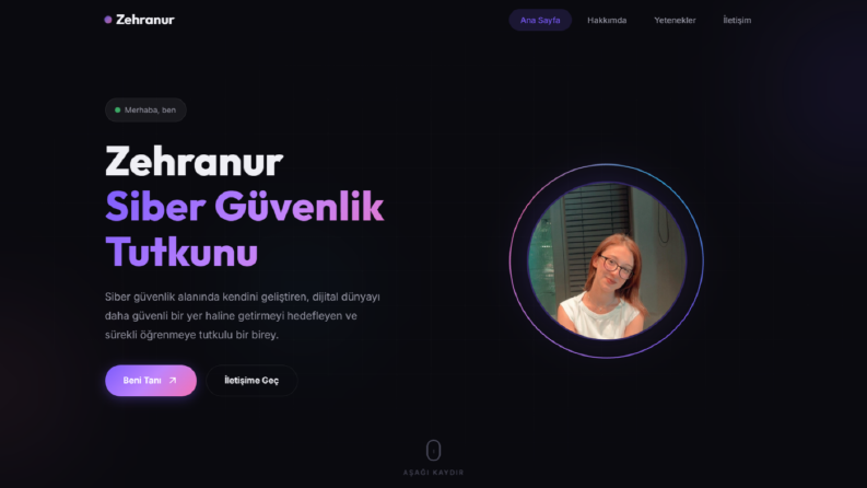 Kişisel Web Sayfası