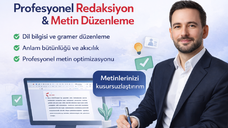 Metinlerinizi akıcı, net ve profesyonel hale getiririm