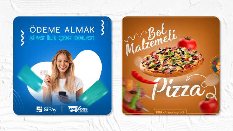 Sosyal medya gönderi tasarımı örneklerim