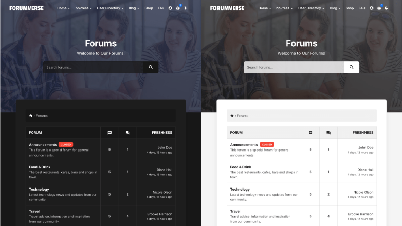 Forumverse - bbPress Forum Teması