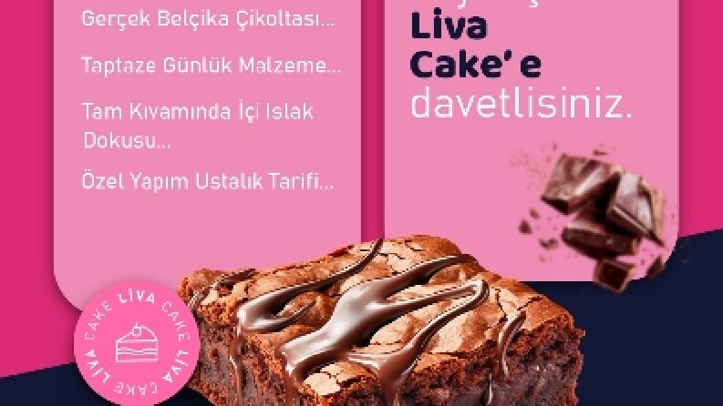 Liva Cake - Yiyecek & İçecek Sektörü İçin Sosyal Medya Post Tasarımları