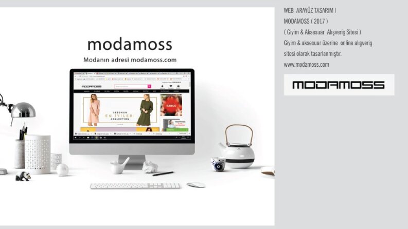 modamoss web arayüz tasarımı