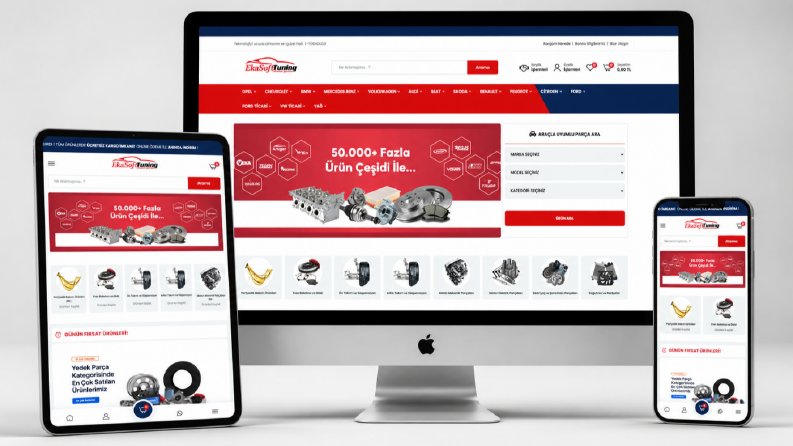 oto yedek parça e-ticaret web sitesi
