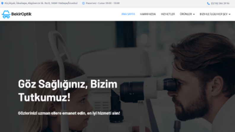  müşterimize yapılan bir web site