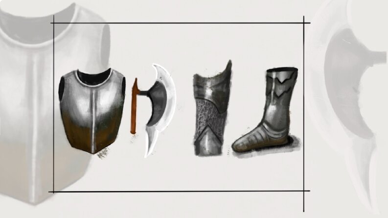 Knight item tasarımı.