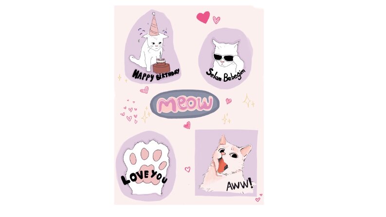 sticker tasarımı