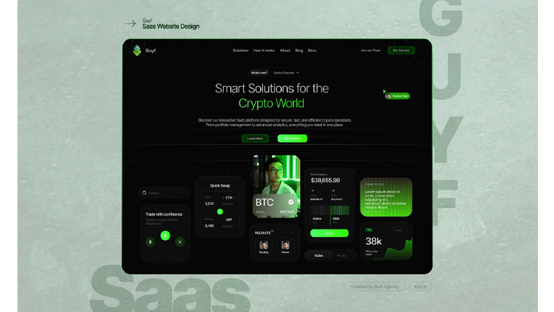 Guyf Saas Website Tasarımı