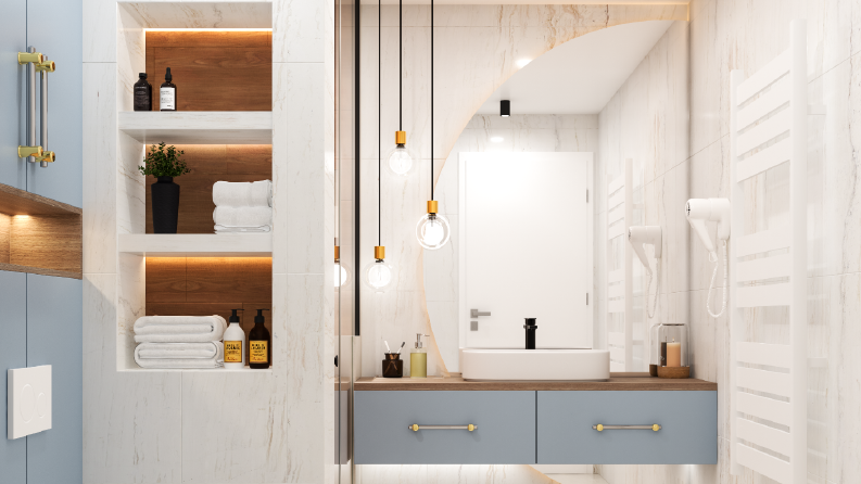 Banyo İç Mimari Render