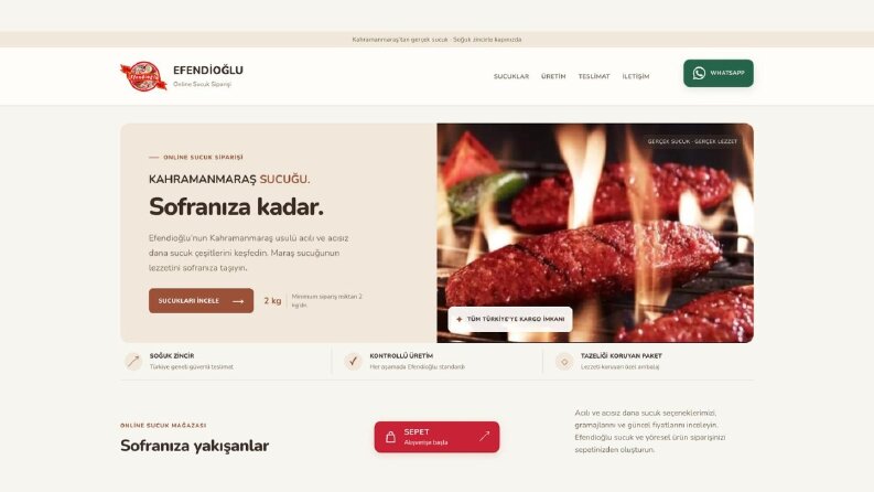 Efendioğlu – Online Sucuk Satış Sitesi