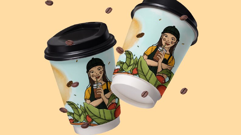 Olivia kafe bardak tasarımı