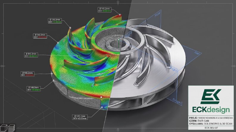 Tersine Mühendislik: 3D Tarama & Numuneden Parametrik CAD Mo