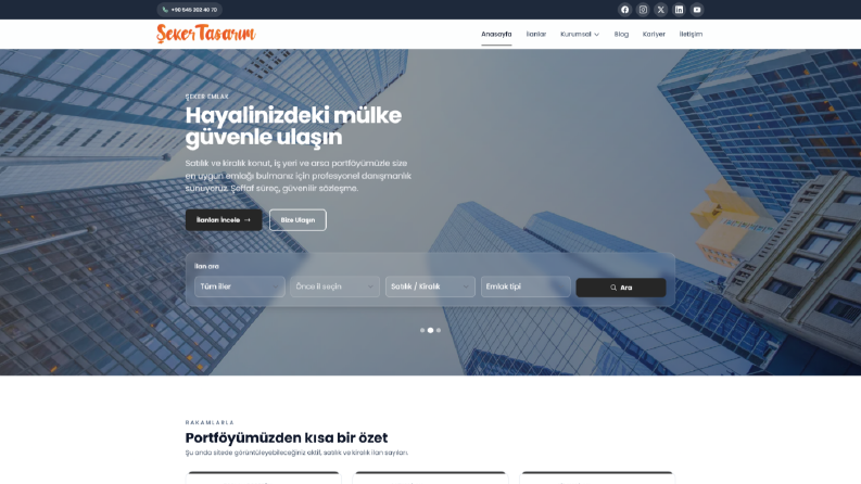 Kurumsal Emlak Web Sitesi - Laravel