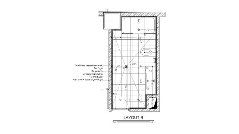 Islak Hacim Uygulama Detayları (Layout)